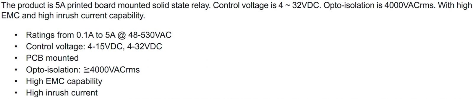 ממסר מצב מוצק MULTICOMP PRO MCKSD240D5-L TEXT